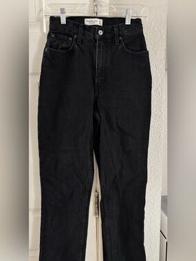 Women’s Abercrombie & Fitch High Waist Curve Love Black Jeans size 25